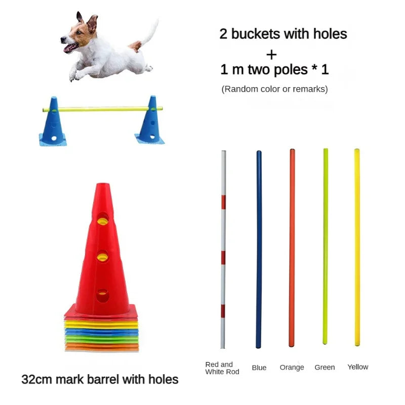 Pet Agility Set Jumping Bar Dog Obstacle Training Equipment