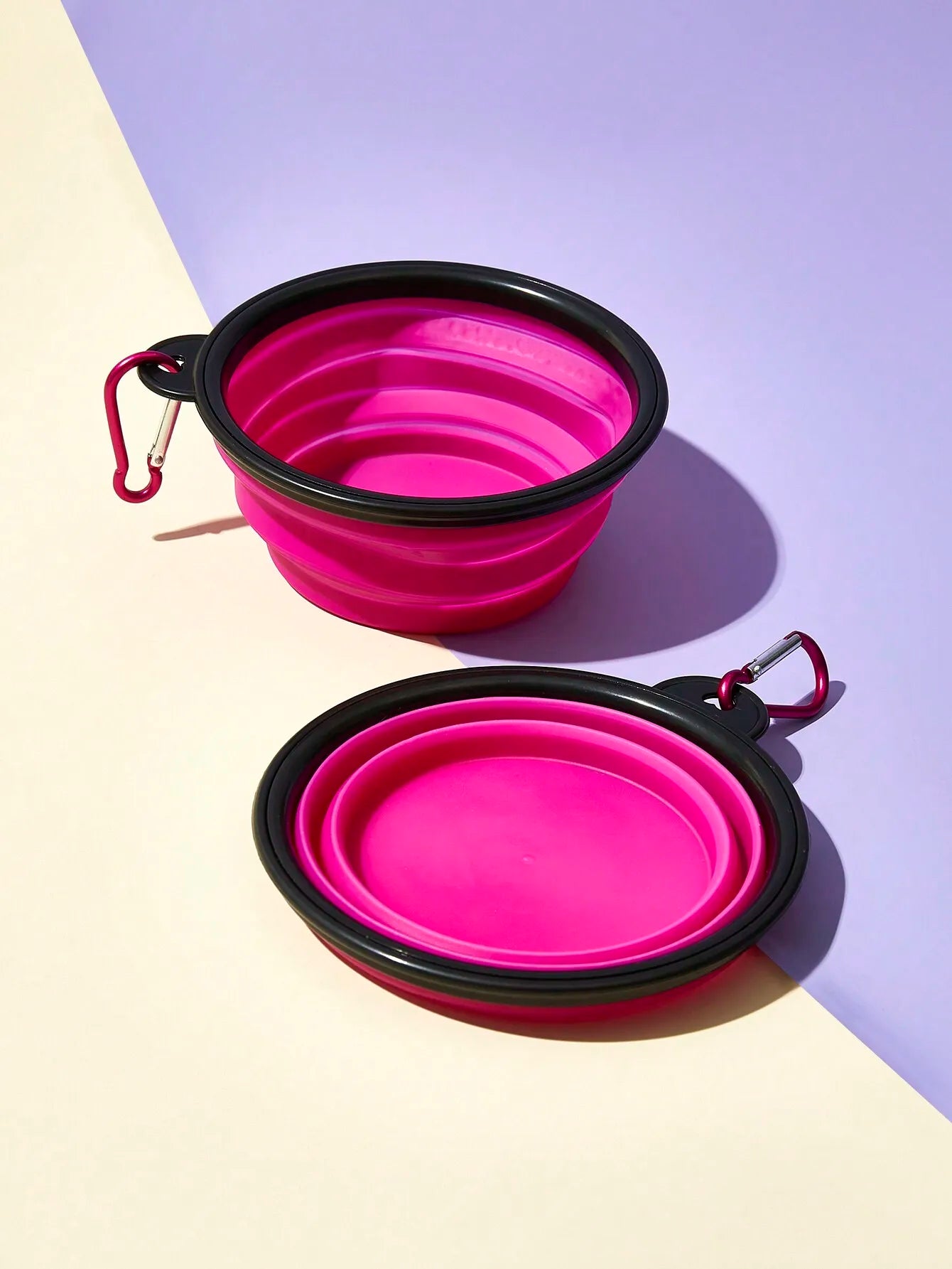 1pc Portable Outdoor Silicone Folding Bowl,