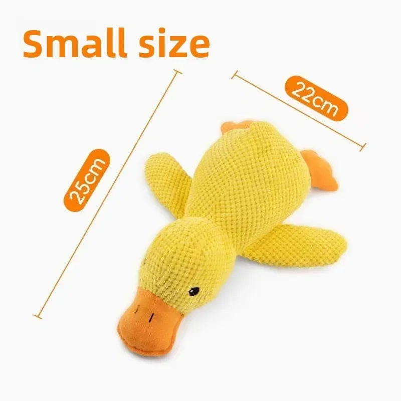 1/3PCS Calming Duck Squeaky Plush Toy Luxury Sleep Aid