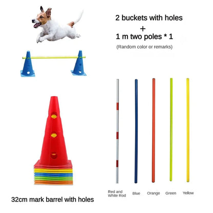 Pet Agility  Set Jumping Bar Dog Obstacle Training Equipment