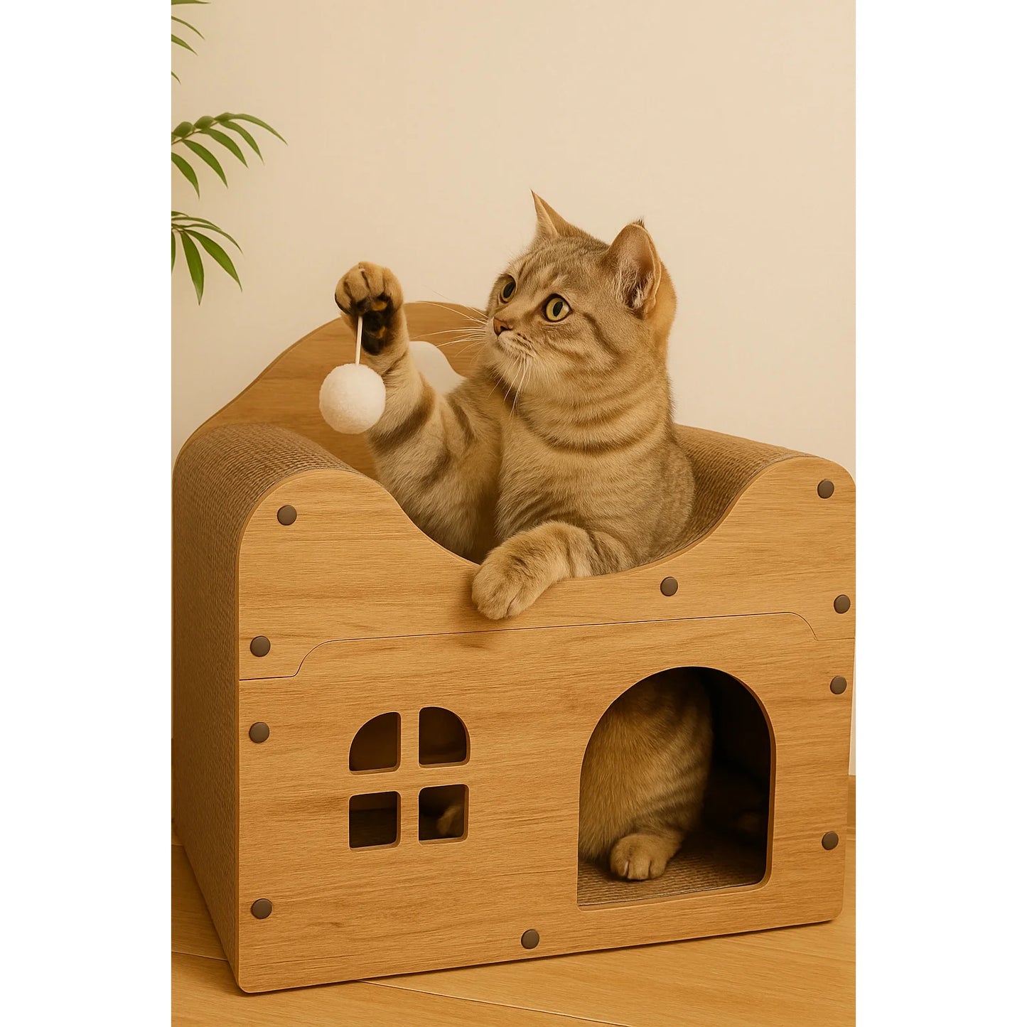 Cat House for Indoor & Outdoor Use