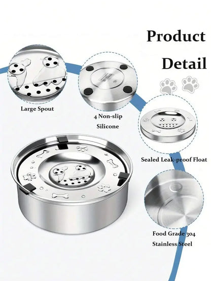 Large Capacity Dog Water Bowl,