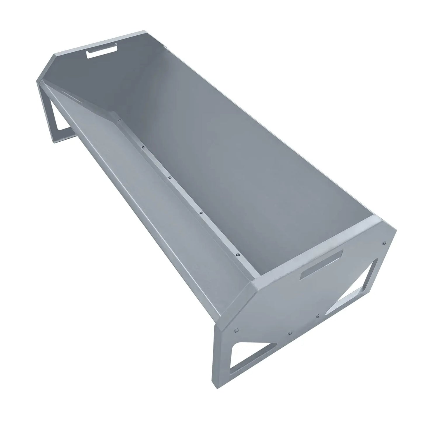 22 Gal Heavy Duty Galvanized Steel Livestock Feeder
