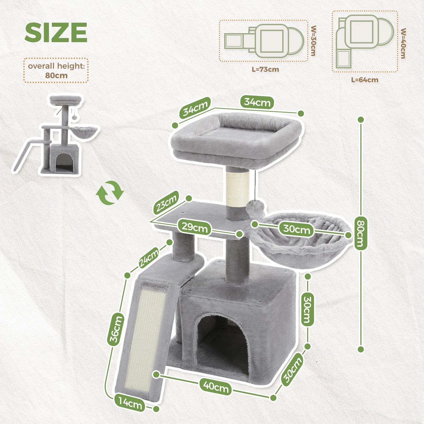 Cat tree Cat Tower for Indoor Cats