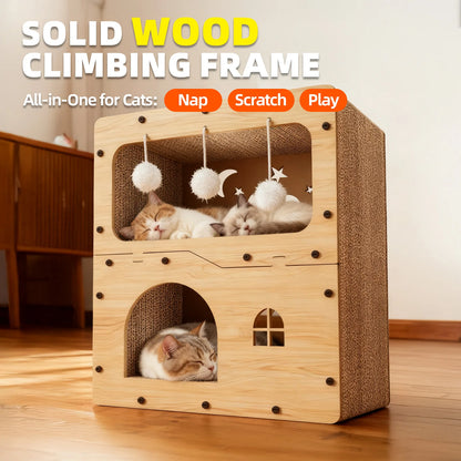 Cat House for Indoor & Outdoor Use