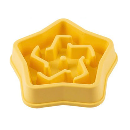 Cloud Shaped Slow Feeder Dog Bowl,