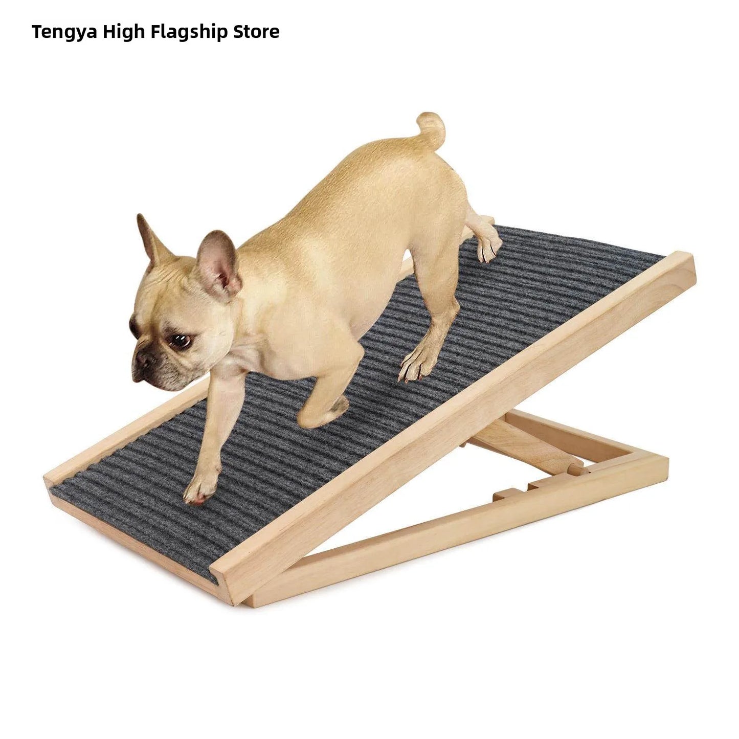 Adjustable Wooden Dog Stairs Pet Ramp