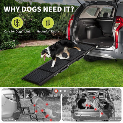 Upgraded Dog Ramp For Cars Up to 250 LBS
