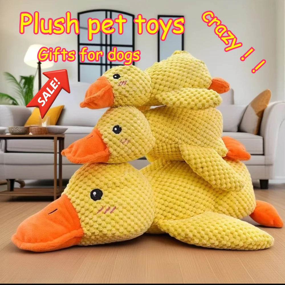 1/3PCS Calming Duck Squeaky Plush Toy Luxury Sleep Aid