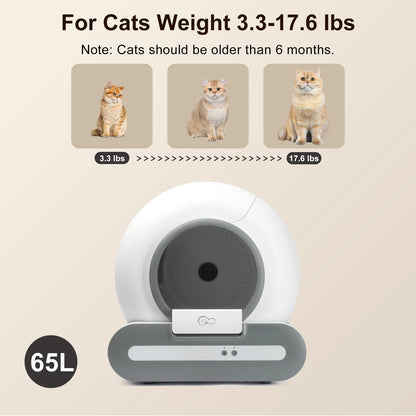 Self-Cleaning Cat Litter Box App Control,