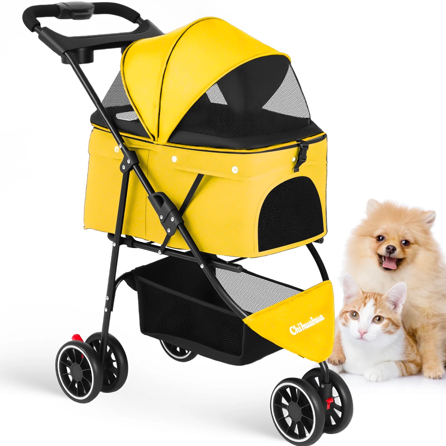 Pet Stroller For Small  Dogs & Cats  Foldable