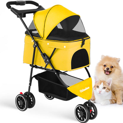 Pet Stroller For Small  Dogs & Cats  Foldable