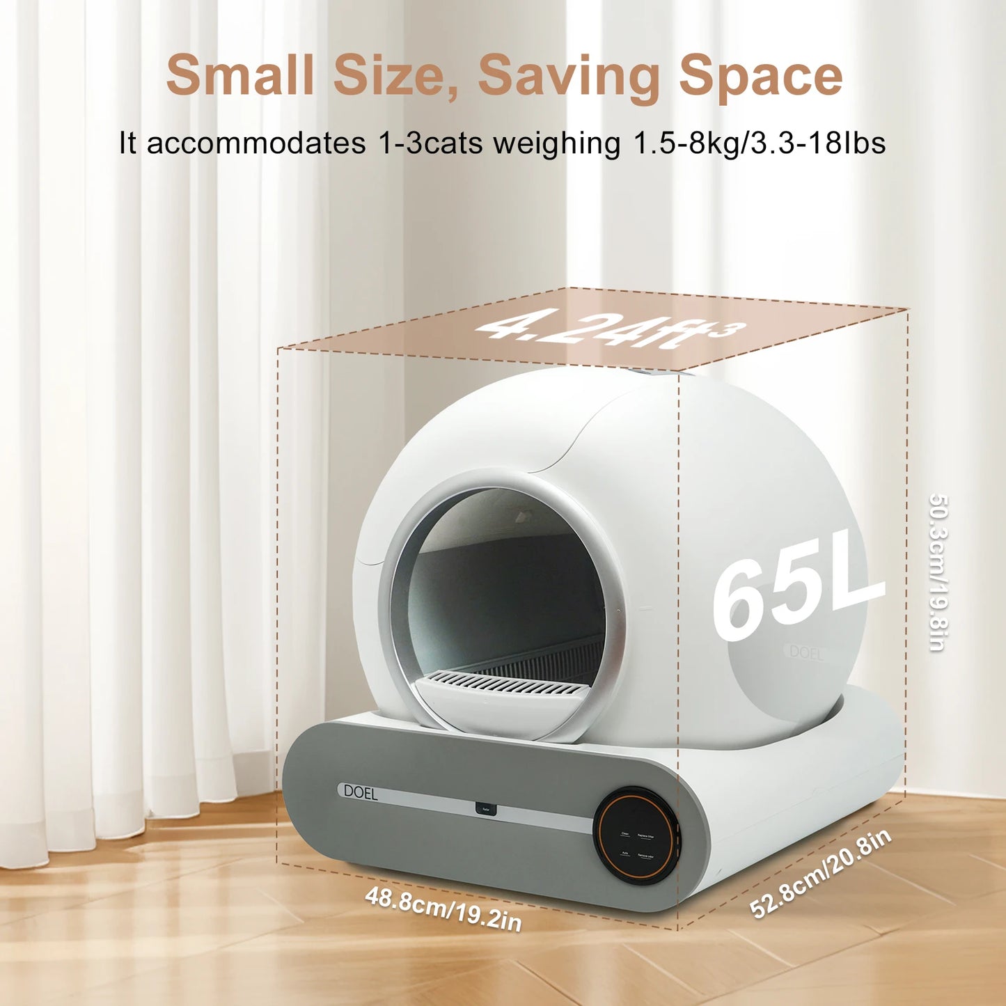 Smart Cat Toilet App Control 2.4G WiFi