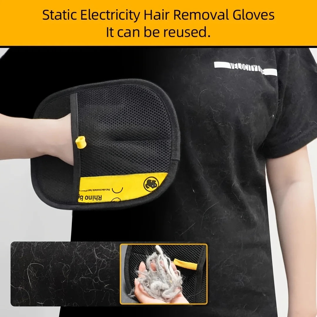 Pet Hair Removal Gloves - Double-Sided