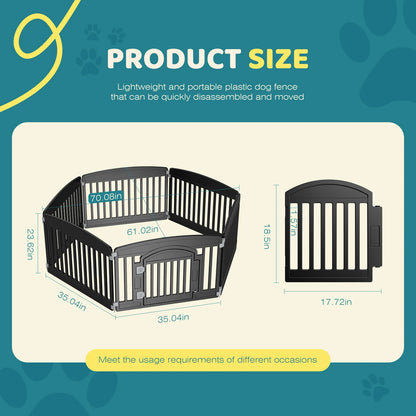 Indoor Outdoor Folding Portable Puppy Playpen