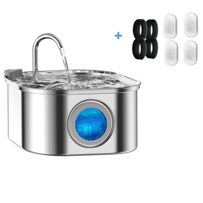 3.2L Stainless Steel Pet Water Feeder Auto  Fountain