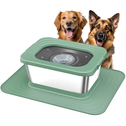 No Spill Anti-Splash Bowls with XXL Silicone Mat,