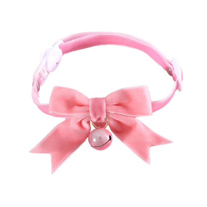 cute satin small pet collar