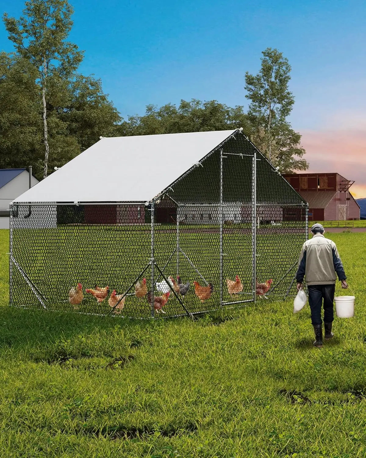 Chicken Coop Large Metal Chicken Run