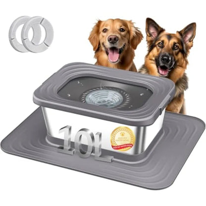 No Spill Anti-Splash Bowls with XXL Silicone Mat,