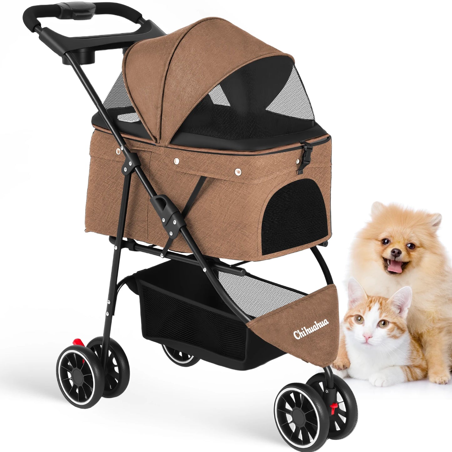 Pet Stroller For Small  Dogs & Cats  Foldable