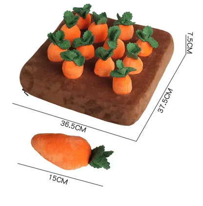 Plush Carrot Dog Interactive Toys
