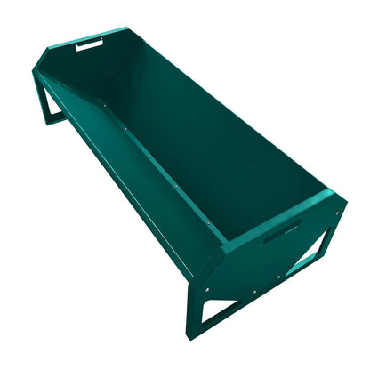 22 Gal Heavy Duty Galvanized Steel Livestock Feeder