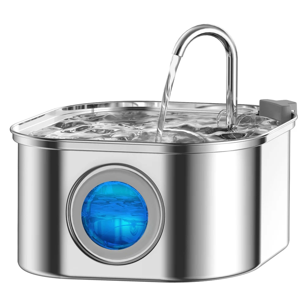 3.2L Stainless Steel Pet Water Feeder Auto  Fountain