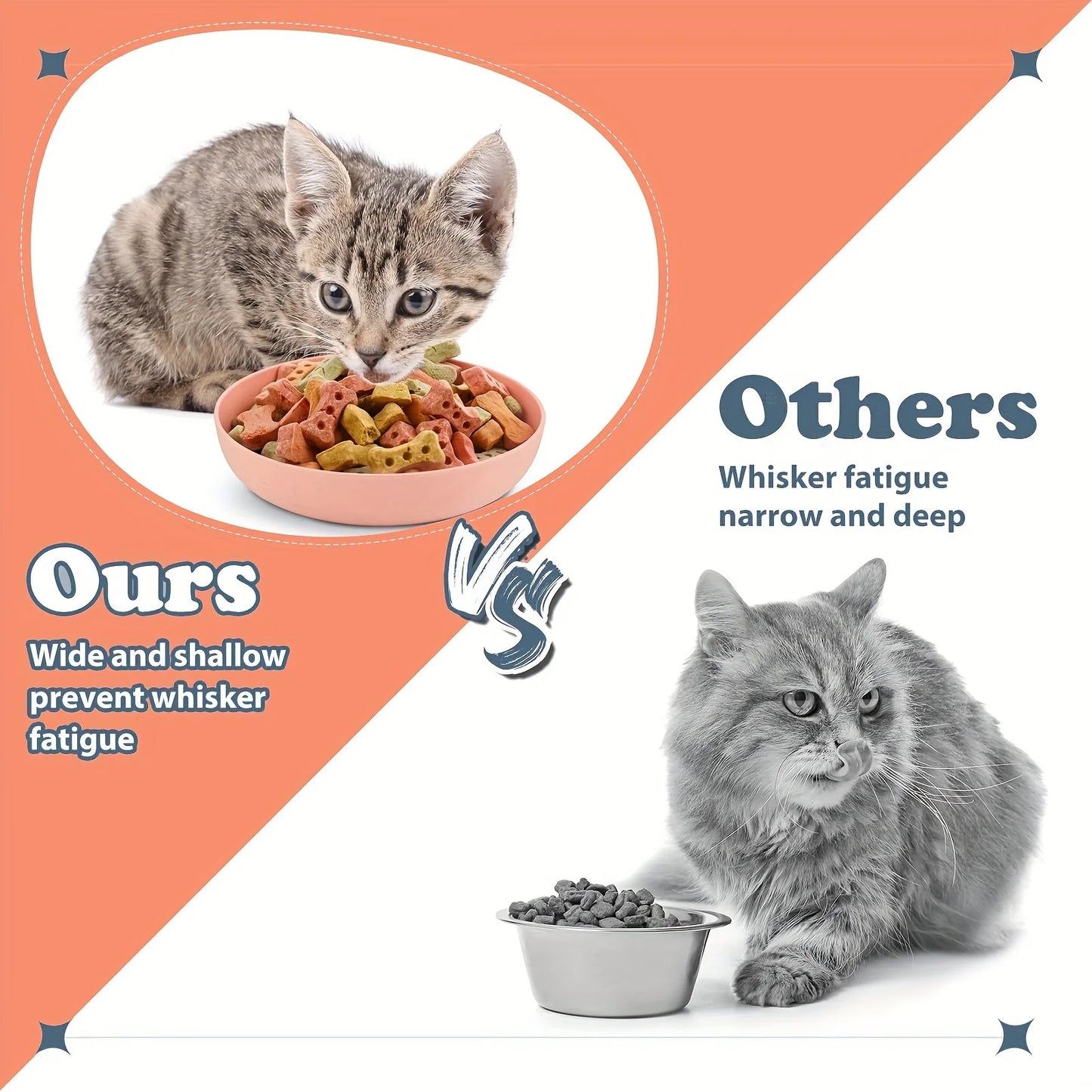 4pcs Cat Bowls,
