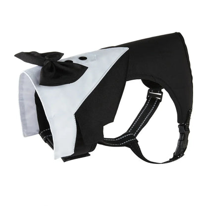 Dog Tuxedo Adjustable Harness Party Costume