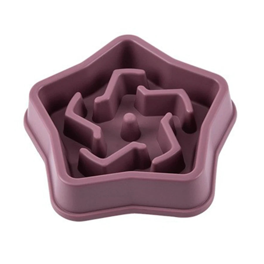 Cloud Shaped Slow Feeder Dog Bowl,