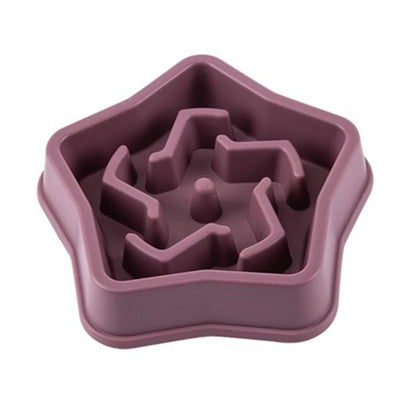 Cloud Shaped Slow Feeder Dog Bowl,
