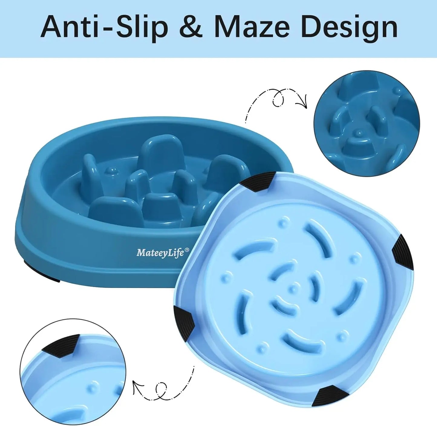 Small Slow Feeder Bowls 2PCS
