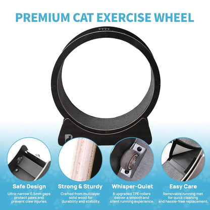 Large Exercise Wheel for Indoor Cats