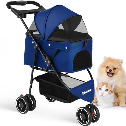 Pet Stroller For Small  Dogs & Cats  Foldable