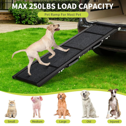 Upgraded Dog Ramp For Cars Up to 250 LBS