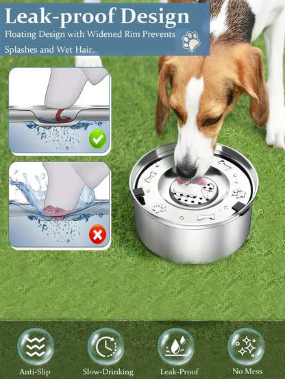 Large Capacity Dog Water Bowl,