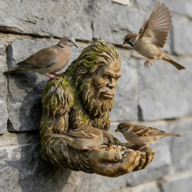 2Pcs Sasquatch Bird Feeder Outdoor Decorative
