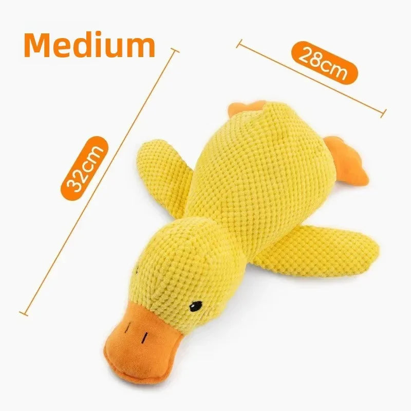 1/3PCS Calming Duck Squeaky Plush Toy Luxury Sleep Aid