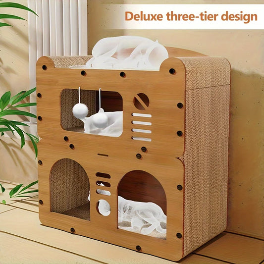 Cat House for Indoor & Outdoor Use