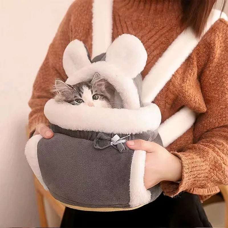 Cat Backpack Carrier with Bed Portable