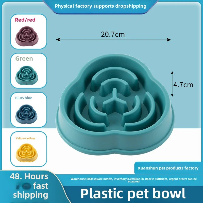 Cloud Shaped Slow Feeder Dog Bowl,