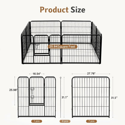 Playpen Pet Fence 24 Inch to 32 Inch