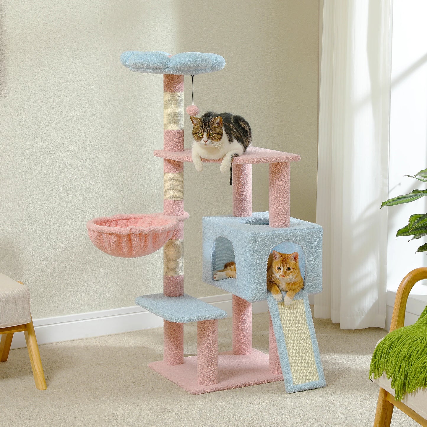 Flower Cat Tree Multi-Level