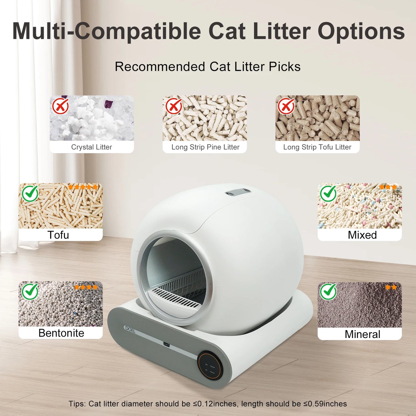 Smart Cat Toilet App Control 2.4G WiFi