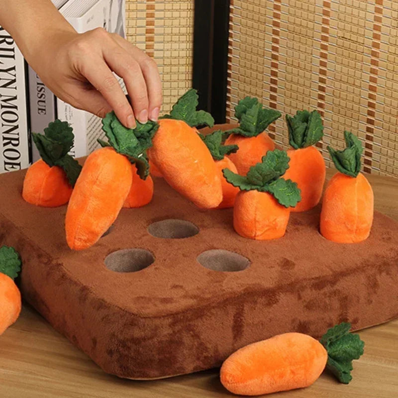 Plush Carrot Dog Interactive Toys