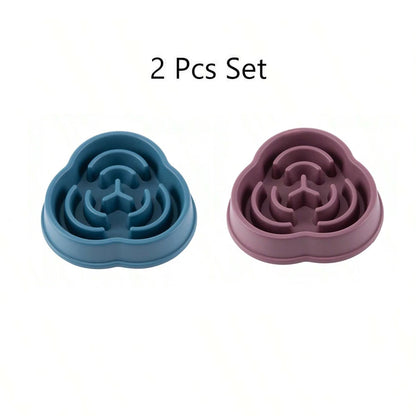 Cloud Shaped Slow Feeder Dog Bowl,