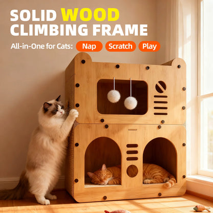 Cat House for Indoor & Outdoor Use