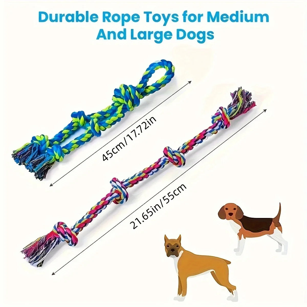 Indestructible Durable Dog Chew Toys Tug of War