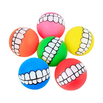 1pc Rubber Dog Toys Squeaky